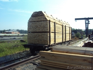 Доска обрезная,  брус от производителя в вагонном объёме